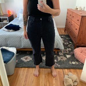 Levi's ribcage crop flare jeans
